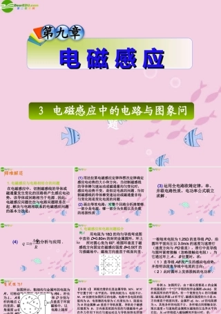 中考物理 (电磁感应中的电路与图象问题)复习课件 人教新课标版 课件