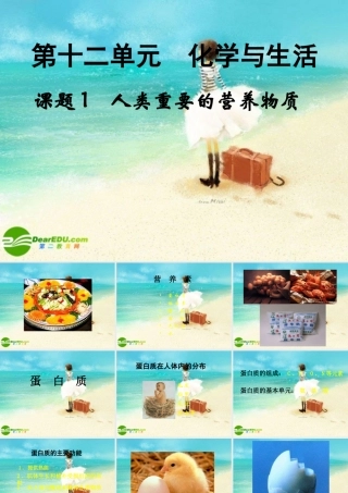 九年级化学下册 人类重要的营养物质课件 人教新课标版 课件