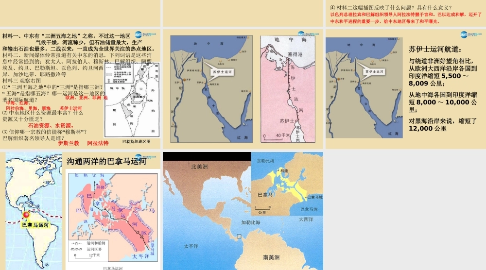 九年级历史下册 13 动荡的中东地区课件 新人教版 课件