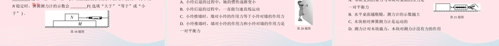 中考物理一轮复习 专题六 运动和力课件