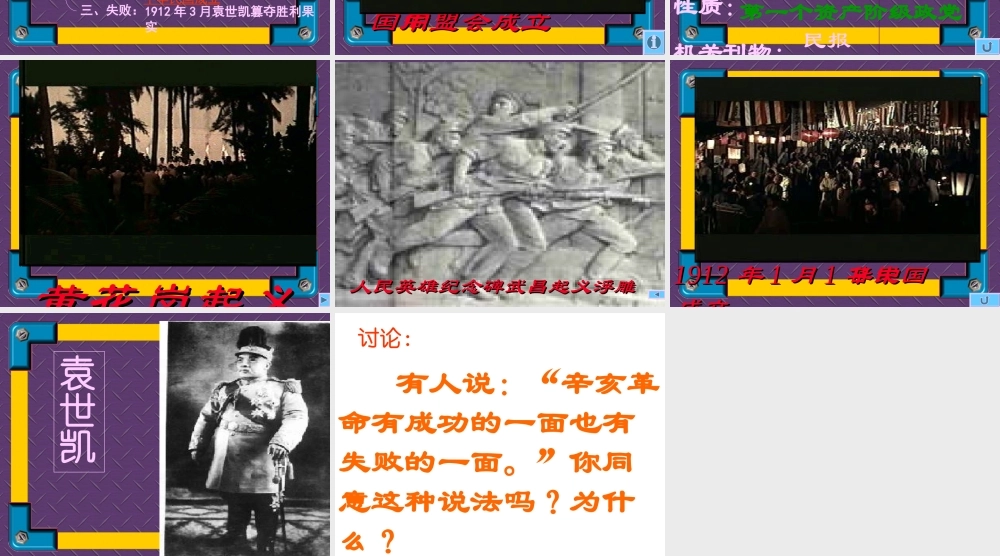 七年级历史辛亥革命课件1 鲁教版 课件