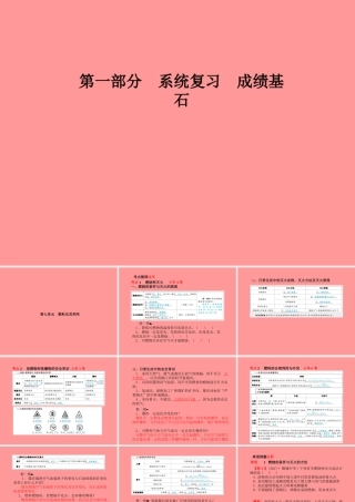 (临沂专版)中考化学总复习 第一部分 系统复习 成绩基石 第七单元 燃料及其利用课件 新人教版 课件