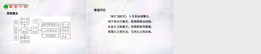 九年级历史下册 第1课 俄国十月革命课件 新人教版 课件