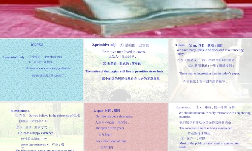 Module 6 The World s Cultural Heritage-language pointsppt 新课标外研英语选修七全部课件二