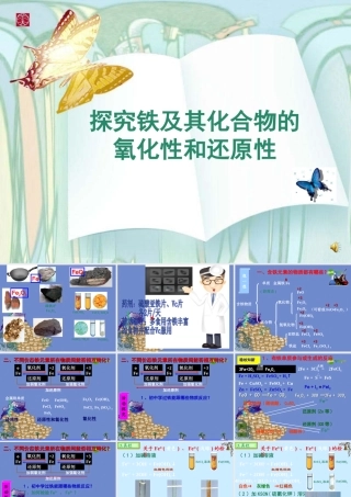 九年级化学上册 ]探究铁及其化合物的氧化性或还原性课件 人教新课标版 课件
