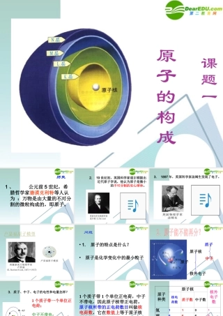 九年级化学上册 41原子的构成课件3 人教新课标版 课件