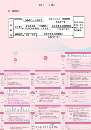 (河南专用)版中考历史 专题过关六 大国史课件