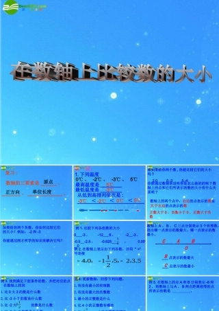 七年级数学上册 正数和负数 数轴课件(1)课件 人教新课标版 课件