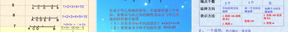 七年级数学上册 4.1点和线课件 冀教版 课件