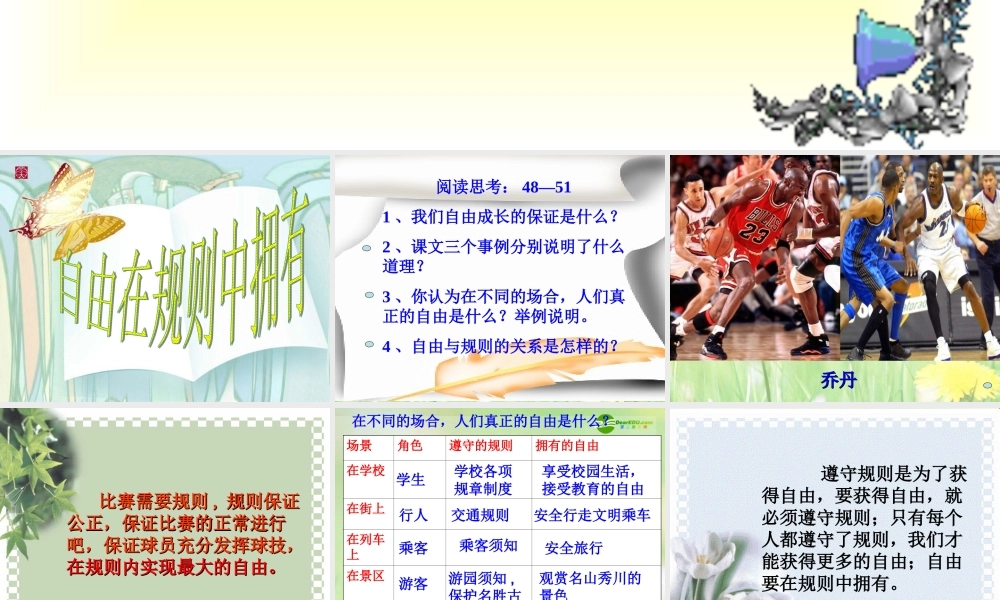 七年级历史下册 在规则中自由成长课件 人教新课标版 课件