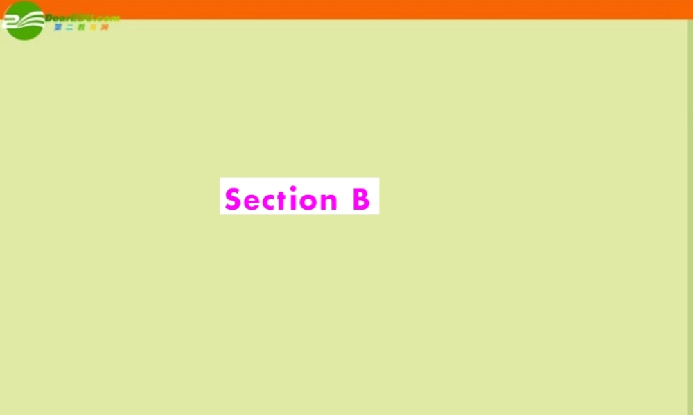 (随堂优化训练)八年级英语下册 Unit5 Section B 配套课件 人教新目标版 课件