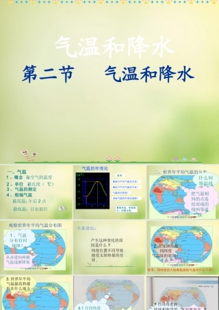 七年级地理上册 4.2 气温和降水课件 湘教版 课件