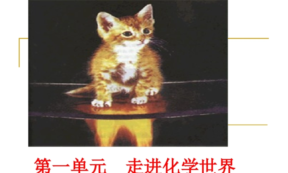 九年级化学第一单元 走进化学世界课题1 物质的变化和性质课件全国通用 课件