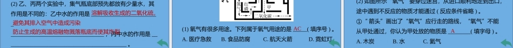 九年级化学上册 第二单元 我们周围的空气 课题2 氧气习题讲评课件 (新版)新人教版 课件