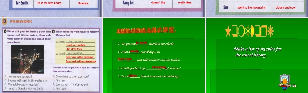 Review of units 7-12期末复习课件