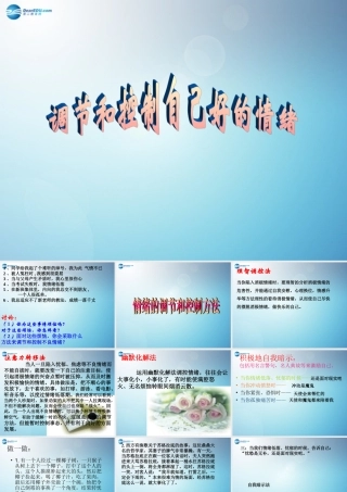 七年级政治下册 第十三课 第二框 调节和控制好自己的情绪课件2 鲁教版 课件