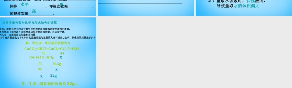 九年级化学下册 93 溶液的浓度课件2 (新版)新人教版 课件