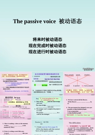 The passive voice被动语态课件 新课标 人教版 课件