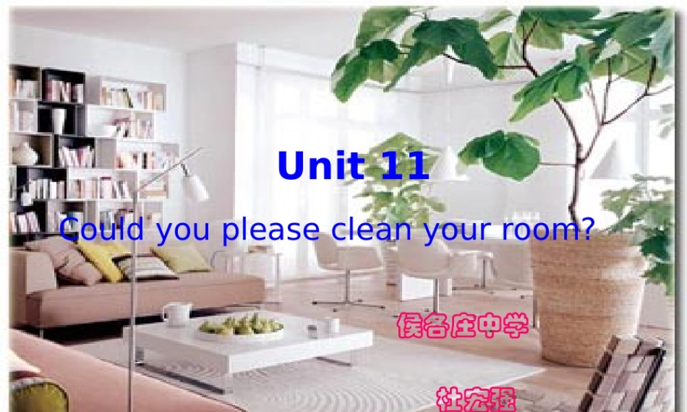 unit11 八年级英语Unit11 Could you please clean your room课件(含flash)新课标 人教版 八年级英语Unit11 Could you please clean your room课件(含flash)新课标 人教版