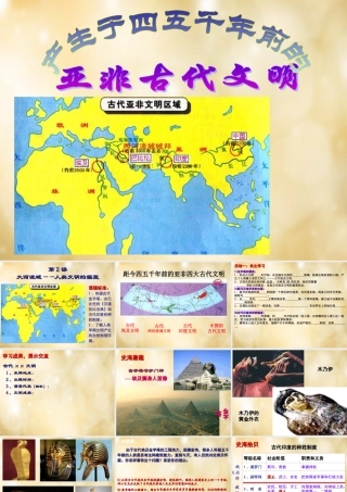 九年级历史上册 第2课 大河流域人类文明的摇篮课件 新人教版 课件