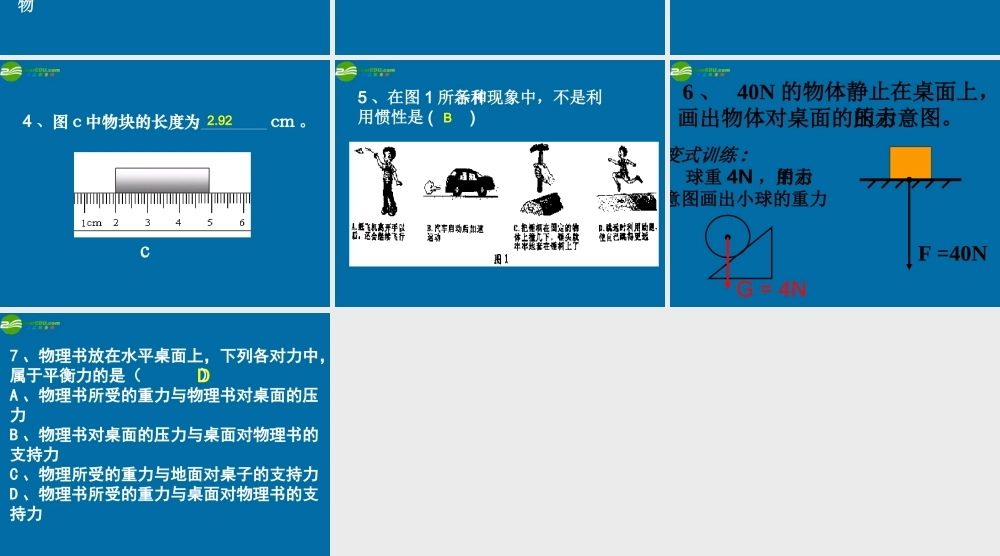 中考物理考点专题复习课件 人教新课标版 课件
