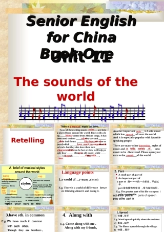 language points 人教版高一英语上学期Unit11全部课件[整理]