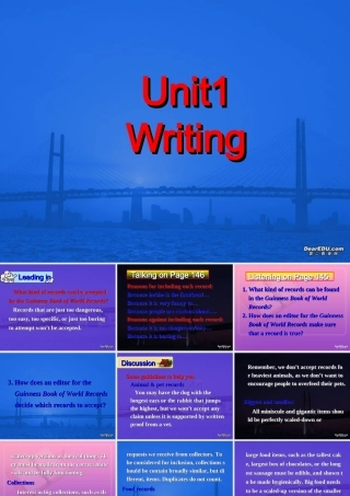 Unit1 Writing课件示例 人教版 课件