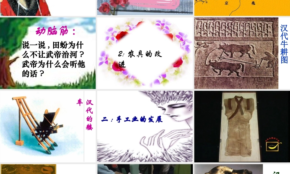 七年级历史上册第13课　两汉经济的发展课件