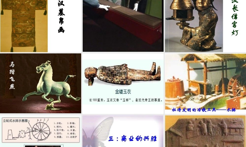 七年级历史上册第13课　两汉经济的发展课件