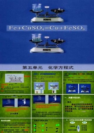 九年级化学上册 51 质量守恒定律课件1 新人教版 课件