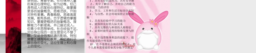 七年级政治青春 悄悄来课件 新课标 人教版 课件