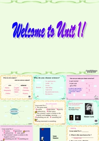 Unit1 warming up speaking listening 新课标 人教版 课件