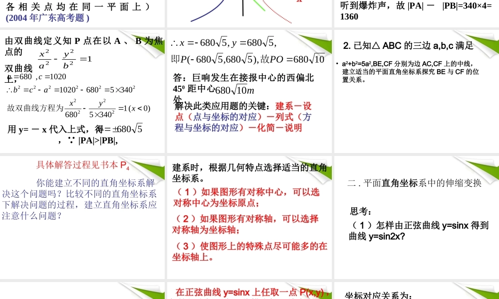 七年级数学 平面直角坐标系课件 人教新课标版 课件