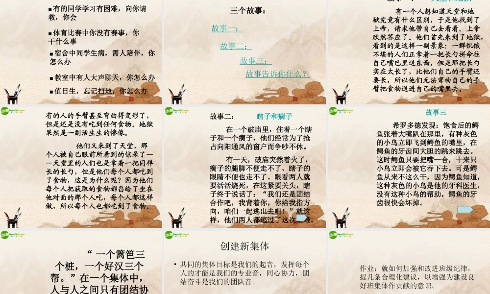 七年级政治上册 创建新集体课件 人教新课标版 课件