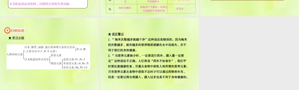 九年级化学下册 第十二单元 化学与生活 课题2 化学元素与人体健康高效课堂课件 (新版)新人教版 课件