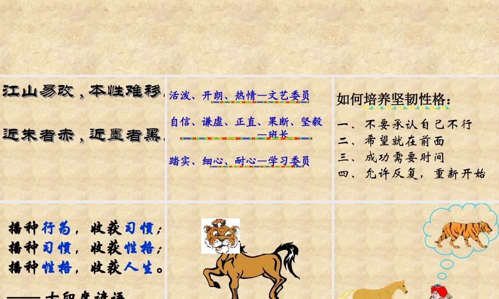 七年级政治性格 的培养与塑造课件 新课标 人教版 课件