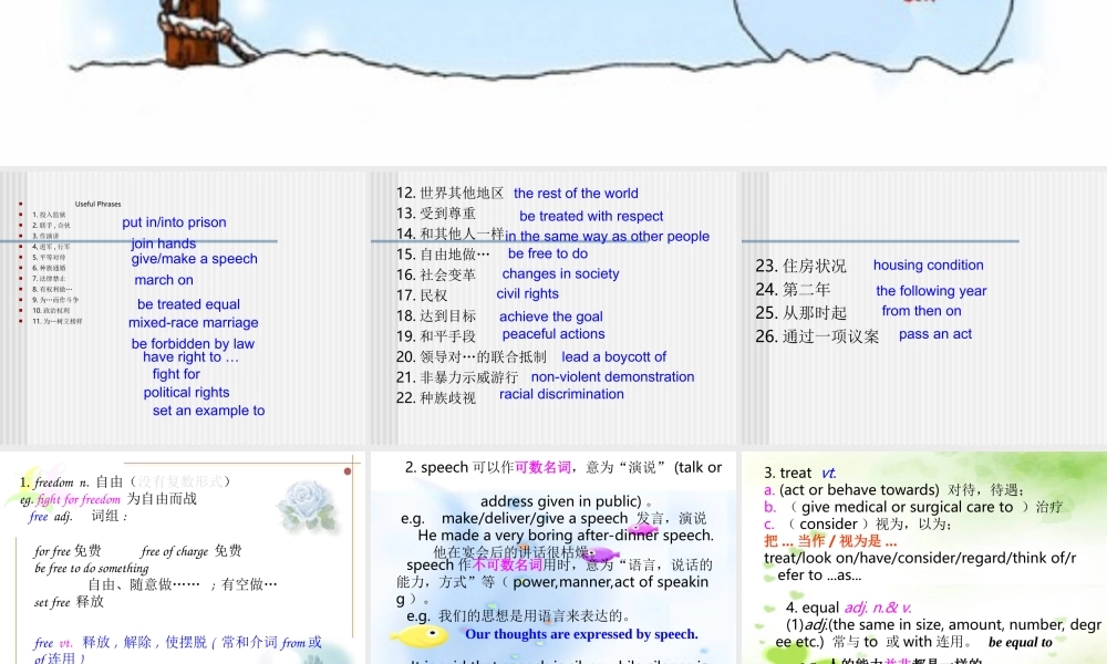 unit14(words) 湖北省高二英语下学期Unit14 Freedom fighters全单元课件 人教版 湖北省高二英语下学期Unit14 Freedom fighters全单元课件 人教版