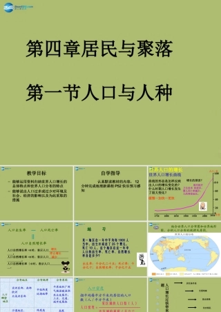 七年级地理上册 4.1 人口和人种课件1(新版)新人教版 课件