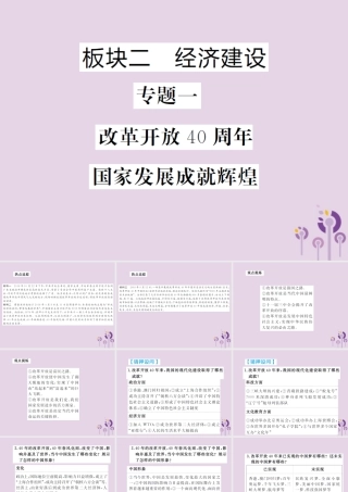 中考道德与法治总复习 板块二 经济建设课件