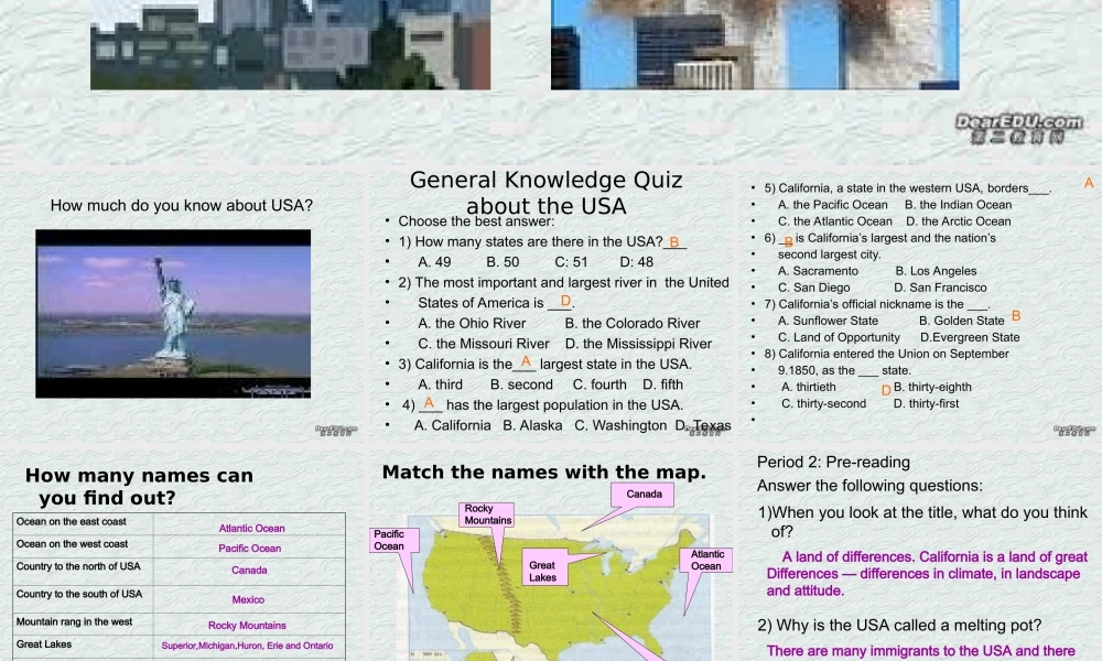 period 1 广东省高二英语Unit1 课件全集 广东省高二英语Unit1 课件全集