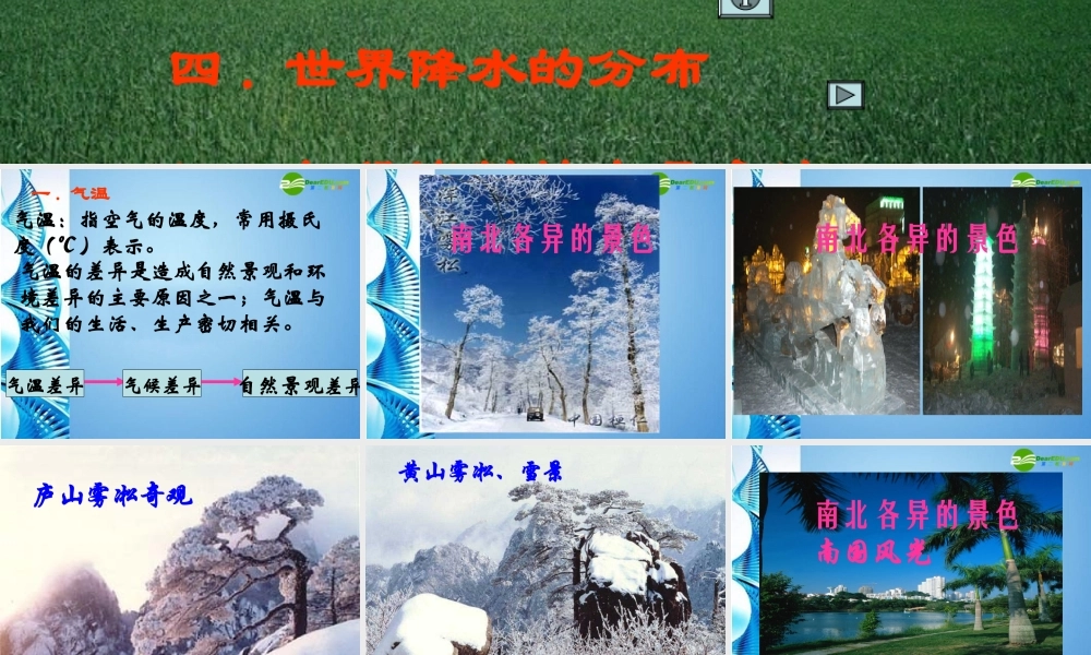 七年级地理上册 第三章第二节 气温和降水课件 中图版 课件