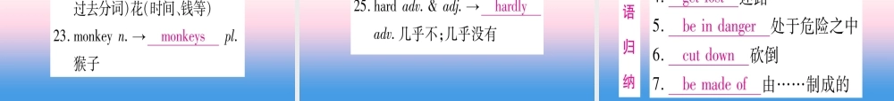 (湖北专用版)版中考英语复习 第一篇 教材系统复习 考点精讲四 七下 Units 5 8实用课件
