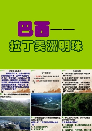 七年级地理下册 第九章第二节(巴西)课件 人教新课标版 课件