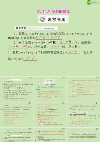 (高考风向标)高考数学一轮复习 第十七章 第3讲 复数的概念精品课件 理 课件