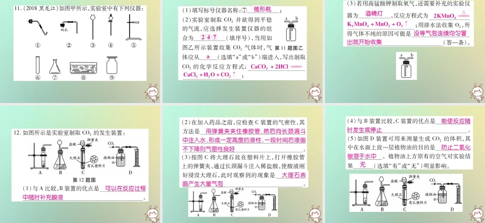 九年级化学上册 第六单元 碳和碳的氧化物 课题2 二氧化碳制取的研究课件 (新版)新人教版 课件