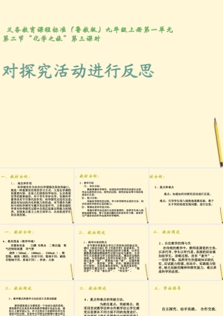 九年级化学 12(化学之旅)课件 鲁教版 课件