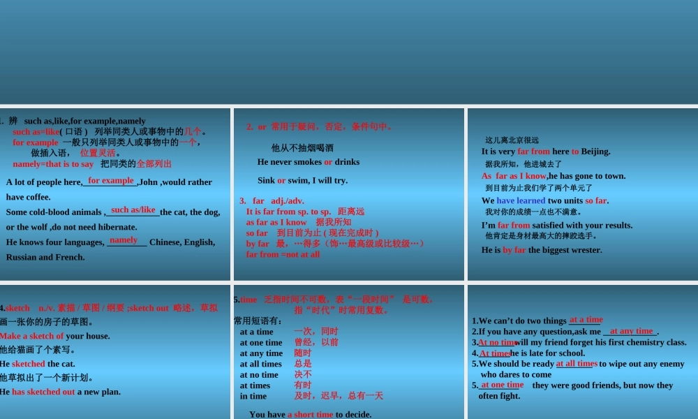 Language points for Unit12   人教版高二英语Unit12 Fact and fantasy单元完整课件 人教版高二英语Unit12 Fact and fantasy单元完整课件