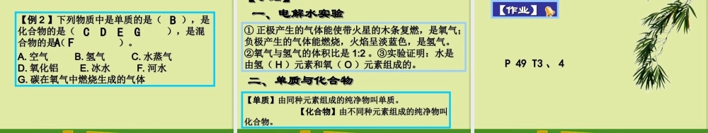 九年级化学 课题1 水的组成课件 人教新课标版 课件