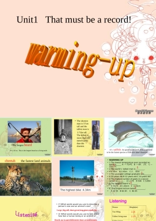 Unit1 Warming up课件示例 人教版 课件
