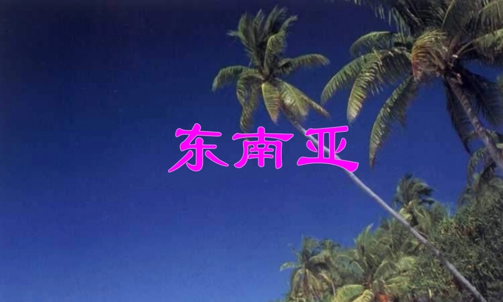 七年级地理上册 东南亚3课件 人教版 课件